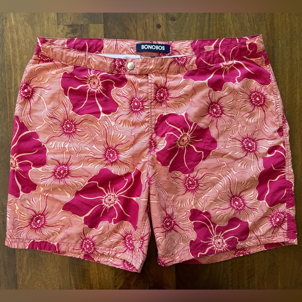 Bonobos Elvio Floral Swim‎ Shorts Trunks Men’s Size 35